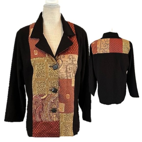 ALEX KIM Mixed Brocade Jacket - Medium - Picture 1 of 11